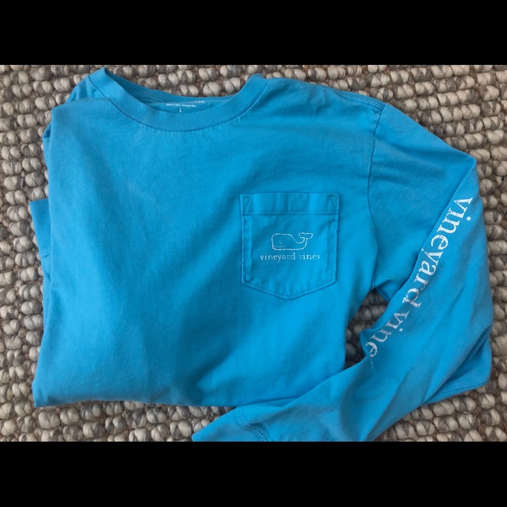 Long sleeve vineyard vines tee shirt youth large